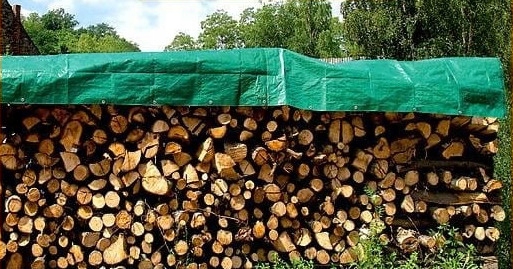 Vysokokvalitná plachta na drevo 200g/m², 1,5x6m, zelená, UV stabilizovaná